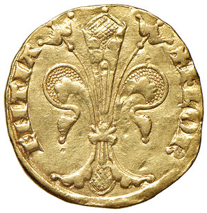 obverse: Firenze. Repubblica sec. XIII-1532. Emissioni del sec. XIII. Fiorino IV serie; 1267-1303 (segno: incudine; signori della zecca sconosciuti) AV gr. 3,48. Bernocchi 130/1. MIR 4/4. Colpetti nei campi del rov., altrimenti buon BB 