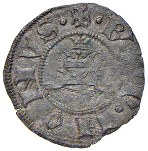 obverse: Bonifacio IX (1389-1404). Fermo. Quattrino MI gr. 0,95. Muntoni 9. Berman 242. MIR 252 (questo esemplare illustrato). Bellesia Fermo 1/B (questo esemplare illustrato).  Ex asta NAC 57/2010, 942. Rarissimo. Lieve debolezza di conio, altrimenti migliore di BB