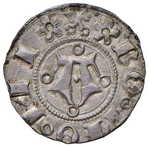 obverse: Martino V (1417-1431). Bologna. Bolognino 1423 (armetta card. Condulmer legato) AG gr. 1,16. Muntoni 50. Berman 281. Chimienti 129. MIR 292/2. Rarissimo. q.SPL  