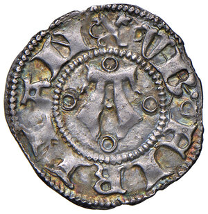 reverse: Eugenio IV (1431-1447). Fermo. Bolognino AG gr. 1,00. Muntoni 37. Berman 316. MIR 321/1. Bellesia Fermo 1. Leggera patina iridescente, SPL 