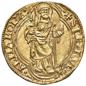 reverse: Niccolò V (1447-1455). Roma. Ducato AV gr. 3,54. Muntoni 4. Berman 326. MIR 329/2. Conservazione eccezionale, q.FDC 