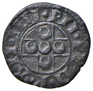 obverse: Pio II (1458-1464). Spoleto. Picciolo anno IV MI gr. 0,58. Muntoni 44 var. I. Berman 385. MIR 381/2 (zecca del Ducato di Spoleto: Foligno). Molto raro. BB 