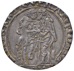 reverse: Giulio II (1503-1513). Roma. Giulio AG gr. 2,88. Muntoni 24. Berman 570. MIR 558. Ex asta Artemide 3 aprile 2003, 488. Rarissimo. Patina di medagliere. Tosato, altrimenti buon BB