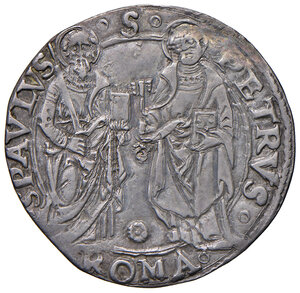 reverse: Giulio II (1503-1513). Roma. Giulio AG gr. 3,29. Muntoni 28. Berman 574. MIR 561/1. Bellissima patina, q.SPL 