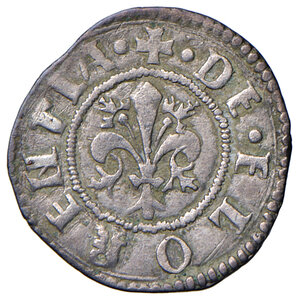 obverse: Firenze. Repubblica sec. XIII-1532. Emissioni del sec. XV. Soldino II semestre 1462 (segno stemma Rucellai: Giovanni Rucellai) AG gr. 0,58. Bernocchi 2838/44. MIR 94/1. Buon BB/BB 