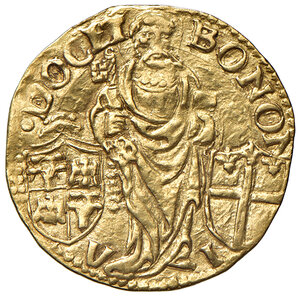 reverse: Giulio II (1503-1513). Bologna. Ducato papale 1508-1511 (armetta card. Francesco Alidosi legato) AV gr. 3,43. Muntoni –. Berman 598. Chimienti 238. MIR 580/2.  Molto raro. Buon BB