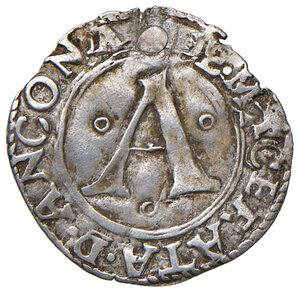 reverse: Giulio II (1503-1513). Macerata. Bolognino marchigiano AG gr. 0,58. Muntoni 111. Berman 615. MIR 596/4. Rarissimo. Foro otturato, altrimenti BB 