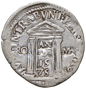 reverse: Gregorio XIII (1572-1585). Roma. Giulio anno santo 1575 AG gr. 2,78. Muntoni 97. Berman 1179. MIR 1150/2. Molto raro. MB/q.BB 