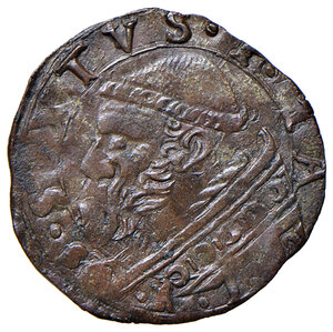 obverse: Sisto V (1585-1590). Fano. Baiocco (sigle A-I; Aloisio Innocenti zecchiere) MI gr. 0,87. Muntoni 109. Berman 1370. Ciavaglia 41. MIR 1368/1. Raro. Buon BB 