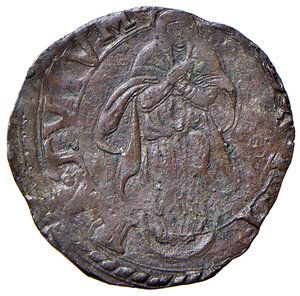 reverse: Sisto V (1585-1590). Fano. Baiocco (sigle A-I; Aloisio Innocenti zecchiere) MI gr. 0,87. Muntoni 109. Berman 1370. Ciavaglia 41. MIR 1368/1. Raro. Buon BB 