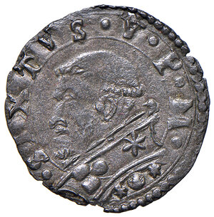 obverse: Sisto V (1585-1590). Montalto. Baiocco 1589 MI gr. 0,78. Muntoni 125. Berman 1383. MIR 1379/4. Raro. Migliore di BB 