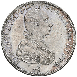 obverse: Firenze. Pietro Leopoldo I di Lorena (1765-1790). Francescone 1789 AG gr. 27,26. Galeotti VIII, 7/10. MIR 385/5. Lievi tracce di spazzolatura, altrimenti SPL 