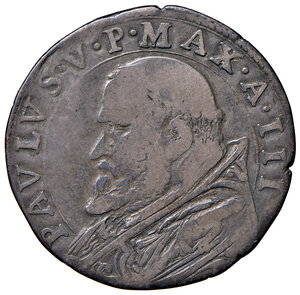 obverse: Paolo V (1605-1621). Roma. Testone anno III AG gr. 9,22. Muntoni 20. Berman 1547. MIR 1526/1. Ex asta Santamaria 28 giugno 1939, Butta, 374.  Rarissimo. Patina di medagliere, q.BB 