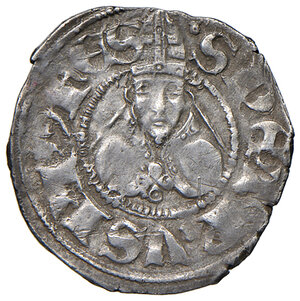 reverse: (L’) Aquila. Ludovico I d’Angiò pretendente (1382-1384). Bolognino AG gr. 1,29. CNI 21. MEC 14, 724. D’Andrea-Andreani –. MIR –. Giuliani-Fabrizi 97b. Questo bolognino reca, al dritto, la sigla del maestro di zecca sconosciuto (globo crucigero con marca all’interno) operante alla zecca dell’Aquila sotto questo sovrano. Di questa moneta sono presenti due esemplari analoghi nel ripostiglio di Cermignano (cfr. A. Giuliani, Ripostiglio di Cermignano, BdN online, materiali 5, 2013, pagg. 77-78, nn. 59-60) e un altro è stato offerto nel nostro listino a prezzi fissi n. 5 del 2014. Rarissimo. Esemplare di peso elevato e di modulo insolitamente largo, buon BB 