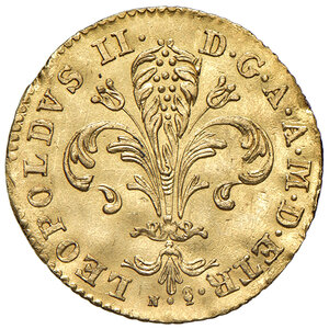 obverse: Firenze. Leopoldo II di Lorena (1824-1859). Zecchino o fiorino 1853 AV. Pagani 105. MIR 445/5. Millesimo molto raro. Tracce di montatura, altrimenti q.SPL 