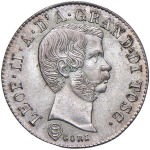 obverse: Firenze. Leopoldo II di Lorena (1824-1859). Da 10 quattrini 1858 AG. Pagani 167. MIR 461. q.FDC