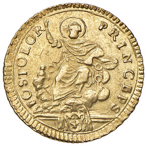 reverse: Pio VI (1775-1799). Roma. Mezza doppia 1787 AV gr. 2,75. Muntoni 15. Berman 2956. MIR 2762/8. Buon BB 