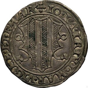 obverse: Mesocco, Gian Giacomo Trivulzio (1487-1518), Grosso da 6 Soldi, Rara Ag 27,5 mm ,52 g, BB-SPL
				