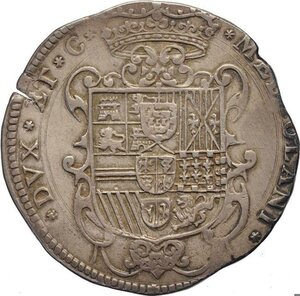 reverse: Milano, Carlo II Reggenza della madre Maria Anna d Austria (1665-1675), Filippo 1666, Ag 42 mm 27,49 g, BB-SPL
				