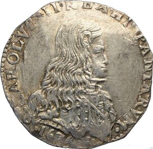 obverse: Milano, Carlo II (1676-1700), Filippo 1676, Ag 43 mm 27,78 g, di eccelsa qualità con metallo lucente, SPL-FDC
				