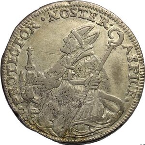 reverse: Modena, Rinaldo d Este (1706-1737), Ducato 1721, Ag 40,5 mm 22,24 g, BB-SPL
				