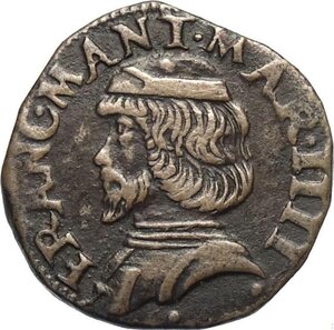 obverse: Mantova, Francesco II Gonzaga (1484-1519), Quattrino, MIR-436 Cu 16,5 mm 1,94 g, piacevole conservazione, BB-SPL
				