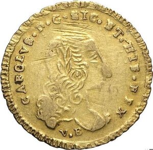 obverse: Palermo, Carlo di Borbone (1734-1759), Oncia d oro 1752-VB, Gig-26 Au 22 mm 4,41 g, BB
				