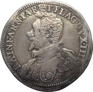 obverse: Parma, Ranuccio I Farnese (1592-1622), Ducatone 1616, Rara Ag 44 mm 31,1 g, BB
				