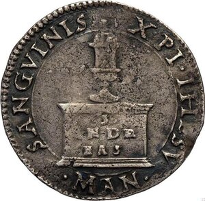 reverse: Mantova, Federico II Gonzaga (1519-1540), Mezzo Testone, RRR MIR-455 Ag 25,5 mm 3,01 g, di buona qualità per questa rara emissione, bella patina, BB+
				