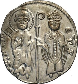 obverse: Mantova, Anonime Vescovili (1257-1328), Grosso, RRRR MIR-365 Ag 19,5 mm 2,14 g, di grande rarità, nell ultimo ventennio ci risulta un solo passaggio d asta nella Varesi 79. BB-SPL
				