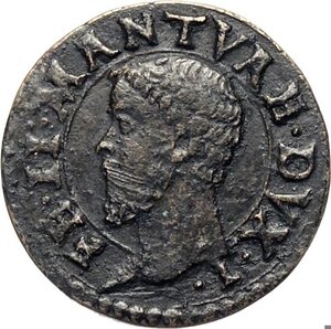 obverse: Mantova, Federico II Gonzaga (1519-1540), Quattrino, MIR-487 Cu 16 mm 1,41 g, q.SPL
				