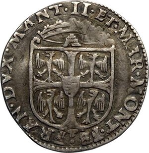 obverse: Mantova, Francesco III Gonzaga (1540-1550), Giulio, RRR MIR-495 Ag 24,5 mm 2,69 g, BB
				