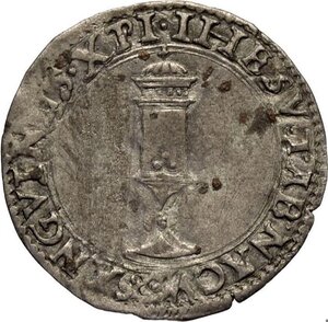 reverse: Mantova, Francesco III Gonzaga (1540-1550), Mezzo Giulio, RR MIR-498 Ag 23,5 mm 1,69 g, BB-SPL
				