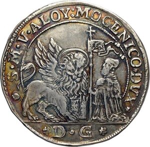 obverse: Venezia, Alvise IV Mocenigo (1763-1778), Ducatone da 124 Soldi, Rara Ag 44,5 mm 27,60 g, BB-SPL
				