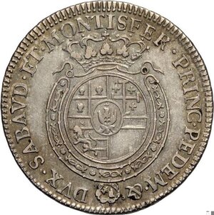 reverse: Savoia, Vittorio Amedeo III (1773-1796), Quarto di Scudo 1774, RR Ag 30 mm 8,71 g, BB+
				