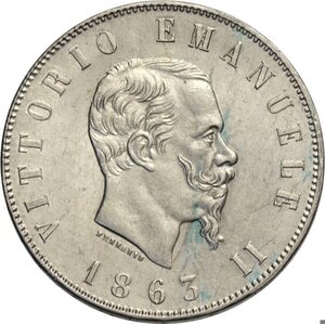 obverse: Regno d Italia, Vittorio Emanuele II (1861-1878), 2 Lire 1863 Torino 