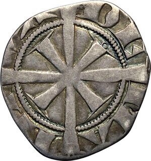 reverse: Mantova, Luigi (1328-1360) o Guido Gonzaga (1360-1369), Tirolino, RRR MIR-370 Ag 17 mm 0,90 g, tosata, MB
				