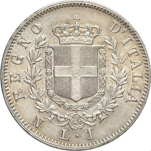 reverse: Regno d Italia, Vittorio Emanuele II (1861-1878), Lira 1862 Napoli, Rara Ag 23 mm, SPL+
				