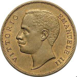 obverse: Regno d Italia, Vittorio Emanuele III (1900-1943), 50 Lire 1904 Prova, RRRRR Pag-163 Cu 28 mm 7,99 g, FDC
				