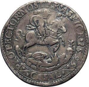 reverse: Casale, Vincenzo I Gonzaga (1587-1612), Ducatone 1595, Rara MIR-291 Ag 41 mm 30,98 g, BB+
				