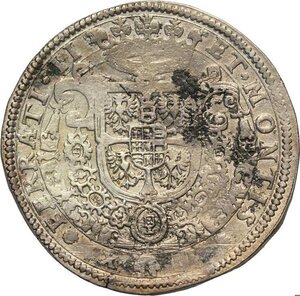 reverse: Casale, Vincenzo I Gonzaga (1587-1612), Ducatone da 12 Bianchi, RR CNI-53/55 Ag 42 mm 24,74 g, di buoni rilievi (BB+) ma porosità e sedimenti
				