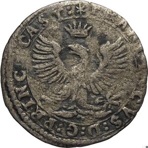 obverse: Castiglione delle Stiviere, Francesco Gonzaga (1593-1616), Grossetto, RR MIR-187/1 Ag 17 mm 0,82 g, BB
				