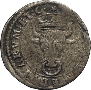 reverse: Castiglione delle Stiviere, Francesco Gonzaga (1593-1616), Grossetto, RR MIR-187/1 Ag 17 mm 0,82 g, BB
				