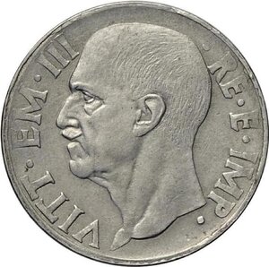 obverse: Repubblica Sociale Italiana (1943-1945), 10 Centesimi 1943 Aosta, RRRR Ac 19,5 mm 2,96 g. Furono coniati 32 esemplari di questa moneta sperimentale, di cui 20 inviati alla Direzione Generale del Tesoro di Brescia e 12 restituiti, dopo la guerra, alla Zecca di Roma insieme ai macchinari utilizzati ad Aosta. Di questi ultimi pezzi, 10 furono deformati e 2 consegnati al Museo della Zecca di Roma, dove si trovano tutt ora con il cartellino di catalogazione originale con la dizione 