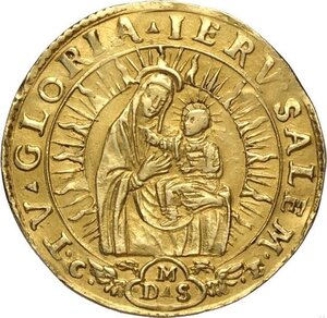 reverse: Mantova, Ferdinando Gonzaga (1612-1626), Zecchino, RRR MIR-586 Au 21 mm 3,32 g, minime tracce di montatura altrimenti q.SPL
				