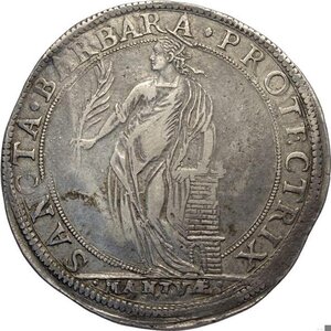 reverse: Mantova, Ferdinando Gonzaga (1612-1626), Ducatone, RR MIR-592 Ag 43 mm 31,03 g, bella patina, BB+
				