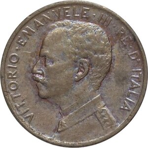 obverse: Regno d Italia, Vittorio Emanuele III (1900-1943), Centesimo 1915 varietà denominata 