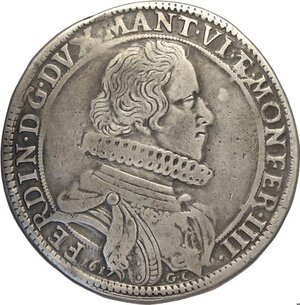 obverse: Casale, Ferdinando Gonzaga (1612-1626), Ducatone 1617, RRR MIR-323 Ag 42,5 mm 30,61 g, MB-BB
				