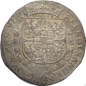 obverse: Casale, Ferdinando Gonzaga (1612-1626), Tallero, Rara MIR-325 Ag 41 mm 22,23 g, q.SPL
				