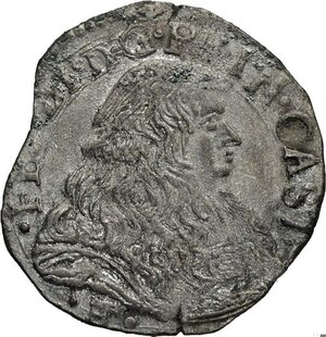 obverse: Castiglione delle Stiviere, Ferdinando I Gonzaga (1616-1678), Giorgino, RRR MIR-212/3 Mi 22 mm 1,93 g, BB-SPL
				